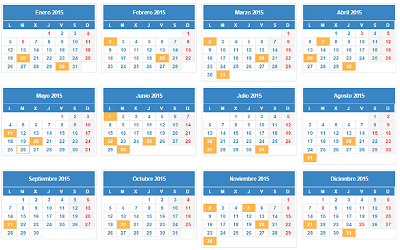 Calendario de agencia tributaria
